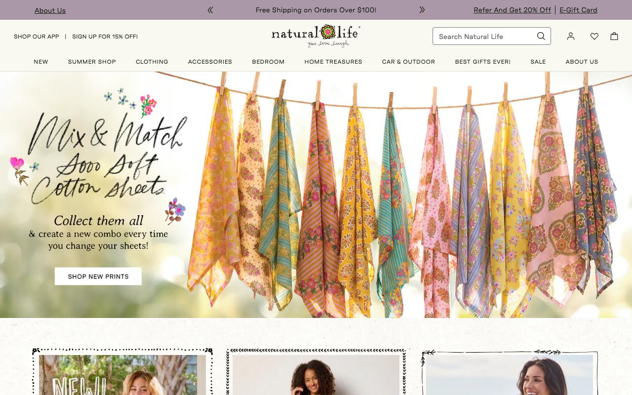 naturallife.com homepage screenshot