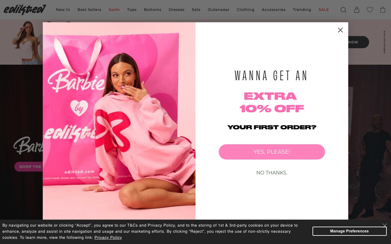 edikted.com homepage screenshot
