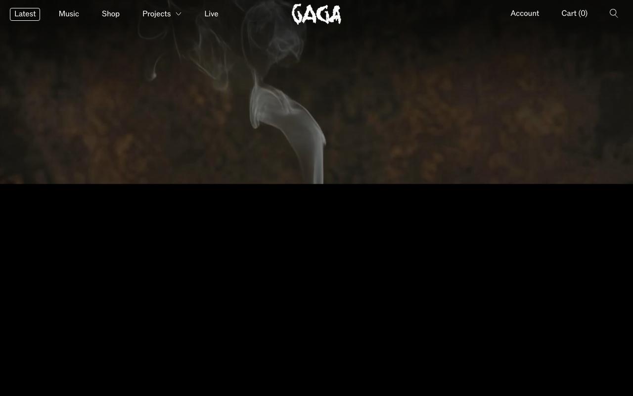 ladygaga.com homepage screenshot