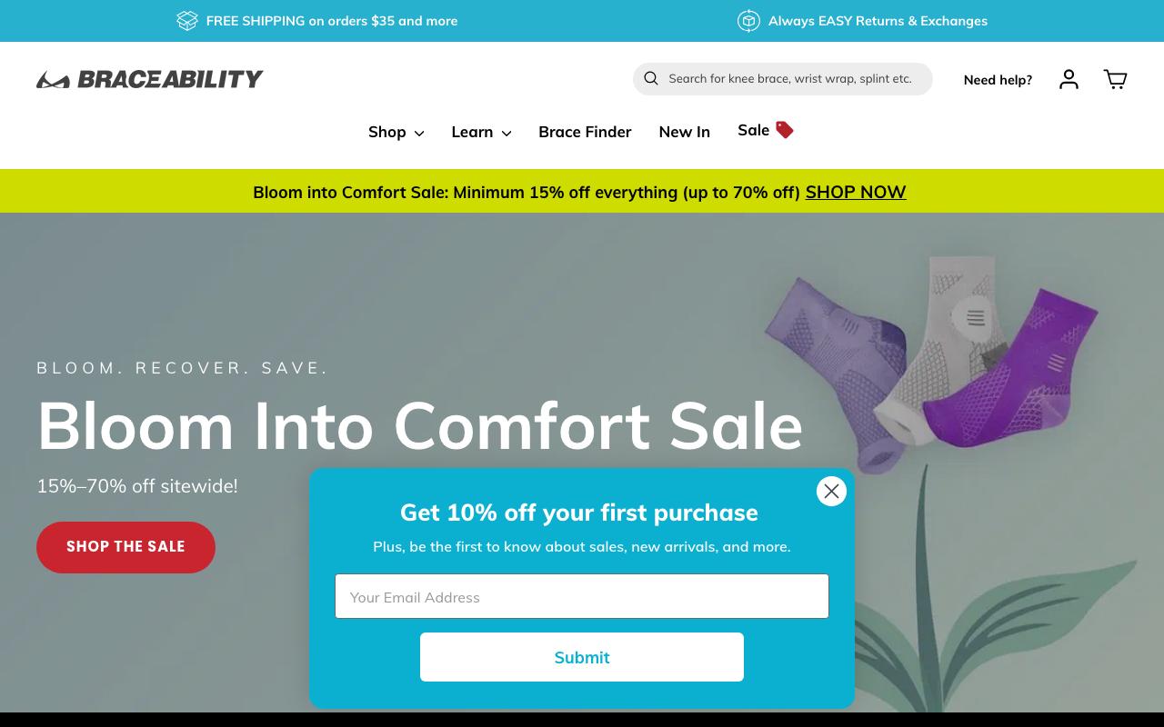braceability.com homepage screenshot