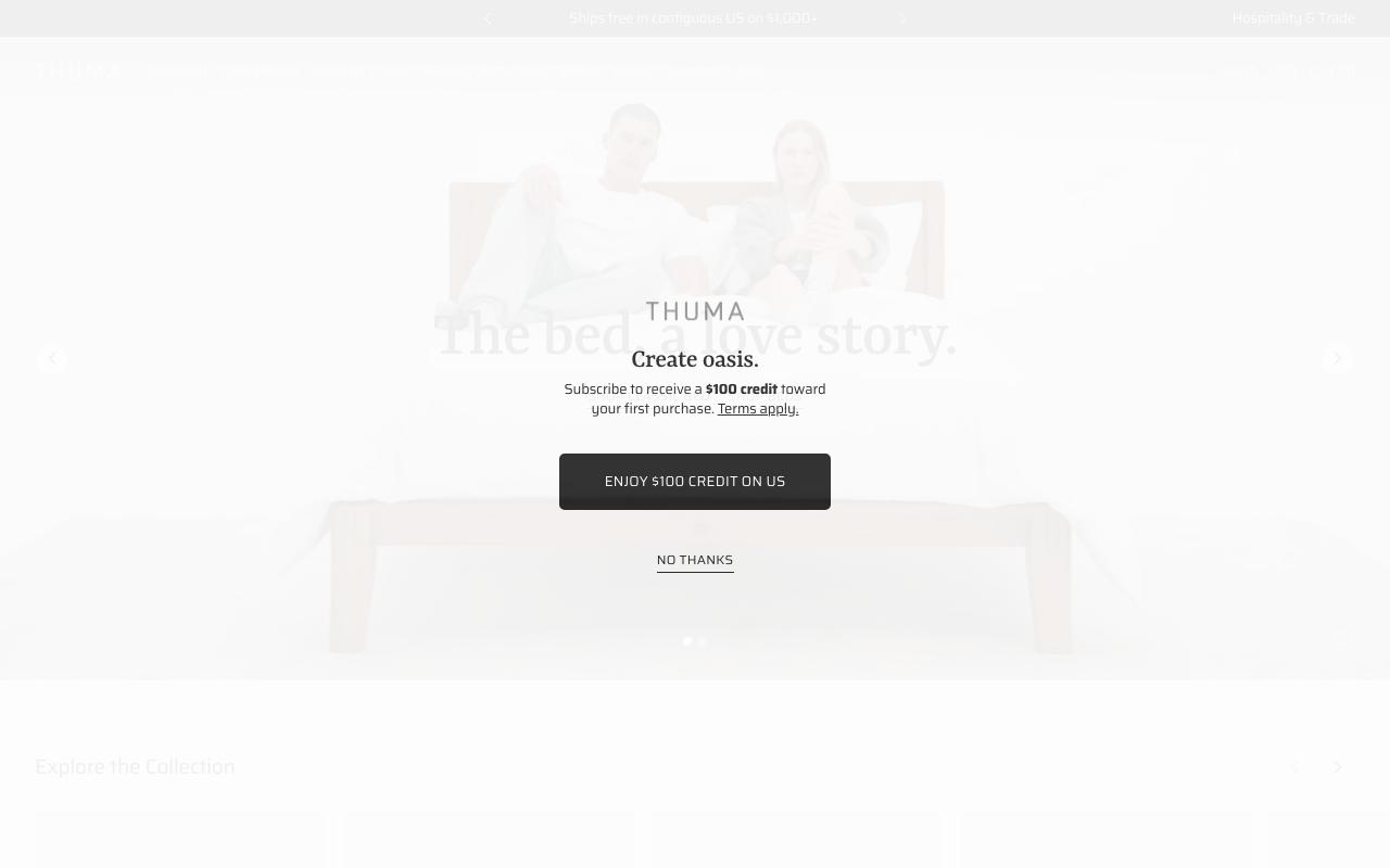 thuma.co homepage screenshot